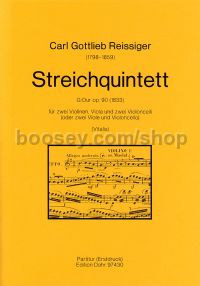 String Quintet op. 90 - 2 violins, viola & 2 cellos (score)