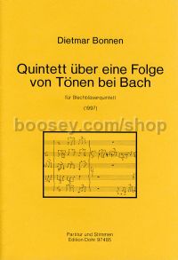 Quintet through a series of notes in Bach - 2 Trumpets, Horn, Trombone & Tuba (score & parts)