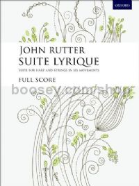 Suite Lyrique for Solo harp & strings (study/full score)