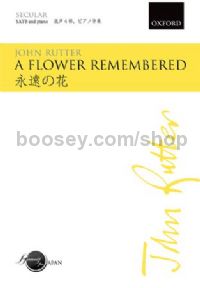 A flower remembered (SATB vocal score)