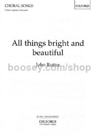 All Things Bright And Beautiful (unison edition)