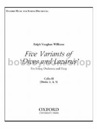 Five Variants of 'Dives and Lazarus' - Cello 2