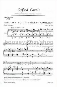 Sing we to this merry company (vocal score)