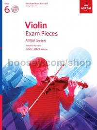Violin Exam Pieces 2020-2023, ABRSM Grade 6, Score, Part & CD