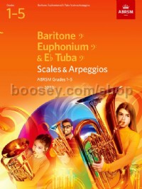 Scales and Arpeggios for  Baritone, Euphonium & Tuba, Grades 1-5, from 2023
