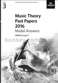 Music Theory Past Papers 2016 Model Answers, ABRSM Grade 3