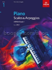 Piano Scales & Arpeggios from 2021, ABRSM Grade 1