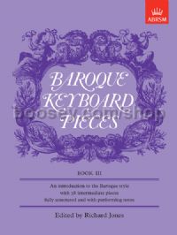 Baroque Keyboard Pieces, Book III