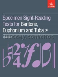 Specimen Sight-Reading Tests for Baritone, Euphonium and Tuba (Bass clef), Grades 1–5