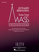 Suite from Mass - 5 brass instruments and wind band (score)