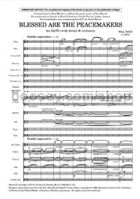 Blessed are the Peacemakers (orchestral version, full score) - Digital Sheet Music