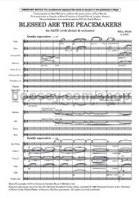 Blessed are the Peacemakers (orchestral version, full score) - Digital Sheet Music