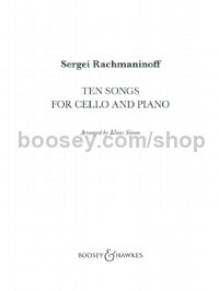 Ten Songs for Cello and Piano - Digital Sheet Music