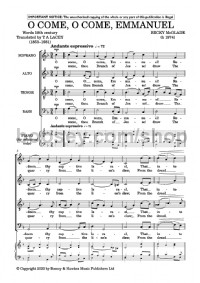 O come, O come, Emmanuel (SATB with divisi a cappella) - Digital Sheet Music
