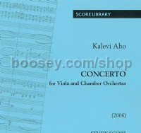 Concerto For Viola and Chamber Orchestra (Chamber Ensemble Study Score)