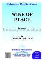 Wine of Peace for organ solo