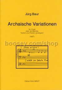 Archaische Variations - Organ