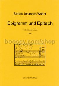 Epigram and Epitaph - Percussion