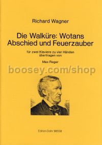 Die Walküre: Wotans Abschied und Feuerzeuber - 2 Pianos (score)