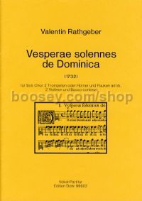 Vesperae solennes de Dominica op. 9 (choral score)