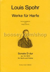 Sonata in D major op. 114 - Harp & Violin