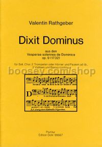 Dixit Dominus op. 9 - Soloists, Choir & Orchestra (score)