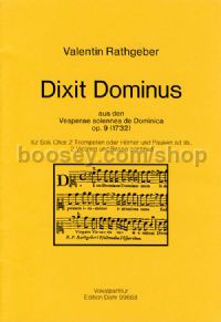 Dixit Dominus op. 9 (choral score)