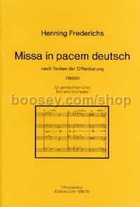 Missa in pacem deutsch (choral score)