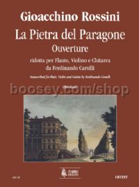 La Pietra del Paragone. Ouverture for Flute, Violin & Guitar (score & parts)
