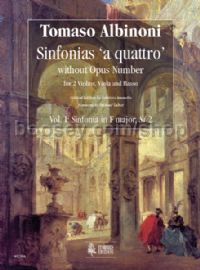 Sinfonias ‘a quattro’, Vol. 1: Sinfonia in F major, Si 2. (score)