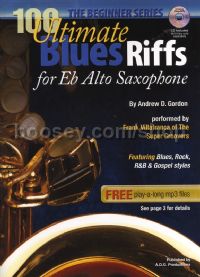 100 Ultimate Blues Riffs Beginner Alto Sax (BK & CD)