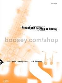 Easy Jazz Conception for the Saxophone Section or Combo - 5 saxophones (AATTBar) or combo (score & p