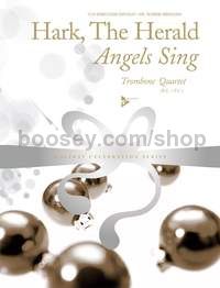 Hark, The Herald Angels Sing - 4 trombones (tenor horns) (score & parts)