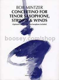 Concertino for Tenor Saxophone, Strings & Winds - saxophone, strings & wind instruments (score & par