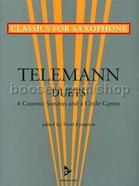 Six Canonic Sonatas and a Circle Canon - 2 saxophones