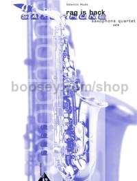 Rag Is Back - 4 saxophones (SATBar) (score & parts)