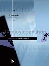 Crisantemi - 4 saxophones (SATBar) (score & parts)