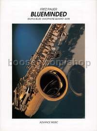 Blueminded - 4 saxophones (AATBar) (score & parts)
