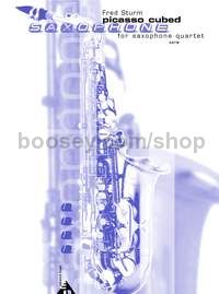 Picasso Cubed - 4 saxophones (SATBar) (score & parts)