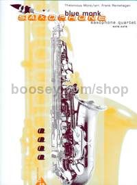 Blue Monk - 4 saxophones (AATBar/SATBar) (score & parts)
