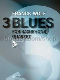 3 Blues - 4 saxophones (SATBar) (score & parts with CD)