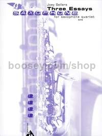 3 Essays - 4 saxophones (SATBar) (score & parts)