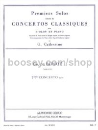 First Solos Extracted From The Classic Concertos - Beriot's Concert No. 9 (Violin & Piano)