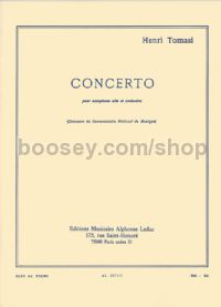 Concerto pour Saxophone Alto et Orchestre (alto saxophone & piano)