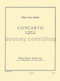 Concerto for Alto Saxophone and String Orchestra - alto saxophone & Piano