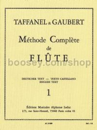 Méthode Complète de Flûte, Vol. 1