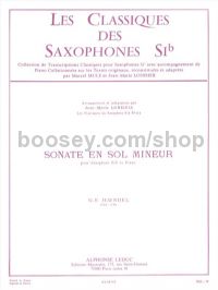 Sonata in G minor Op. 1 for Bb saxophone & piano