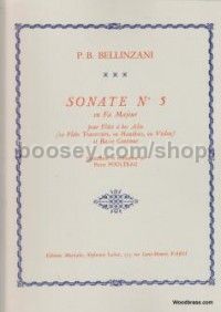 Sonata Op.3, No.5 in F major (Recorder & Continuo)