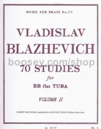 70 Studies for Bb Tuba, Vol. 2