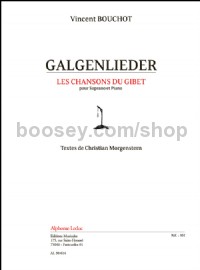 Galgenlieder (9'30'') les chansons du gibet pour soprano et piano, textes de C. Morgenstern